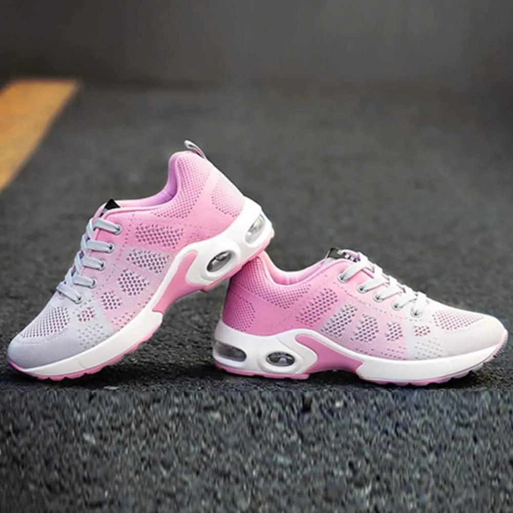 TINRYMX Women Modern Dance Shoes Lace up Air Cushion Sneakers Ballroom Jazz Hip hop Practice Dance Sneaker Shoes,Model-LYX1722