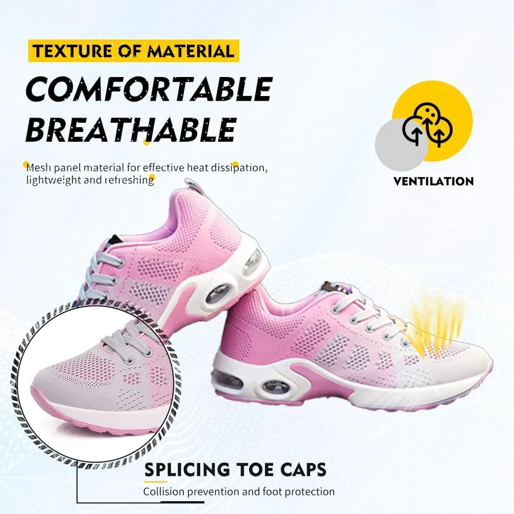 TINRYMX Women Modern Dance Shoes Lace up Air Cushion Sneakers Ballroom Jazz Hip hop Practice Dance Sneaker Shoes,Model-LYX1722