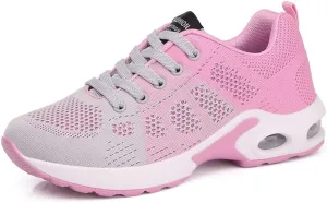 TINRYMX Women Modern Dance Shoes Lace up Air Cushion Sneakers Ballroom Jazz Hip hop Practice Dance Sneaker Shoes,Model-LYX1722