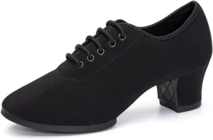 TINRYMX Women Modern Dance Shoes Lace up Ballroom Tango Foxtrot Waltz Professional Practice Latin Dance Shoes, Model LHD2805