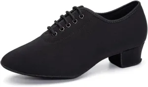 TINRYMX Women Modern Dance Shoes Lace up Ballroom Tango Foxtrot Waltz Professional Practice Latin Dance Shoes, Model LHD2805