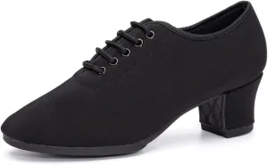 TINRYMX Women Modern Dance Shoes Lace up Ballroom Tango Foxtrot Waltz Professional Practice Latin Dance Shoes, Model LHD2805