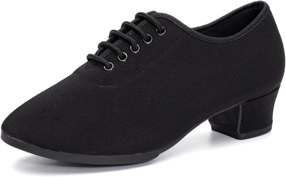 TINRYMX Women Modern Dance Shoes Lace up Ballroom Tango Foxtrot Waltz Professional Practice Latin Dance Shoes, Model LHD2805