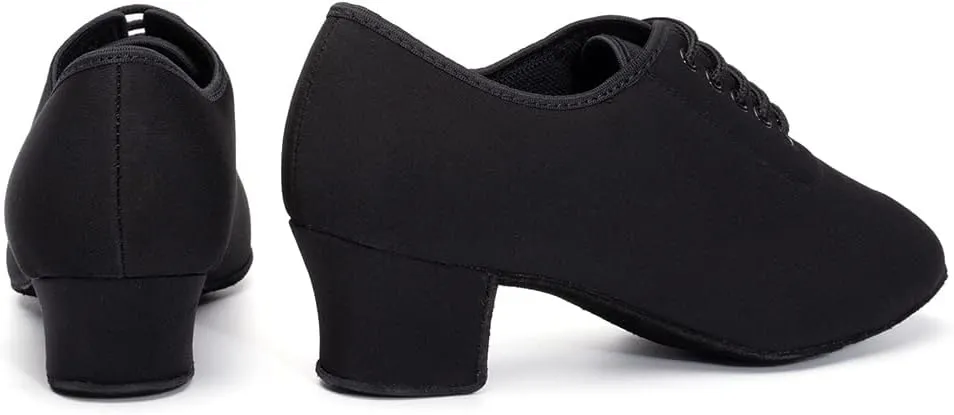 TINRYMX Women Modern Dance Shoes Lace up Ballroom Tango Foxtrot Waltz Professional Practice Latin Dance Shoes, Model LHD2805