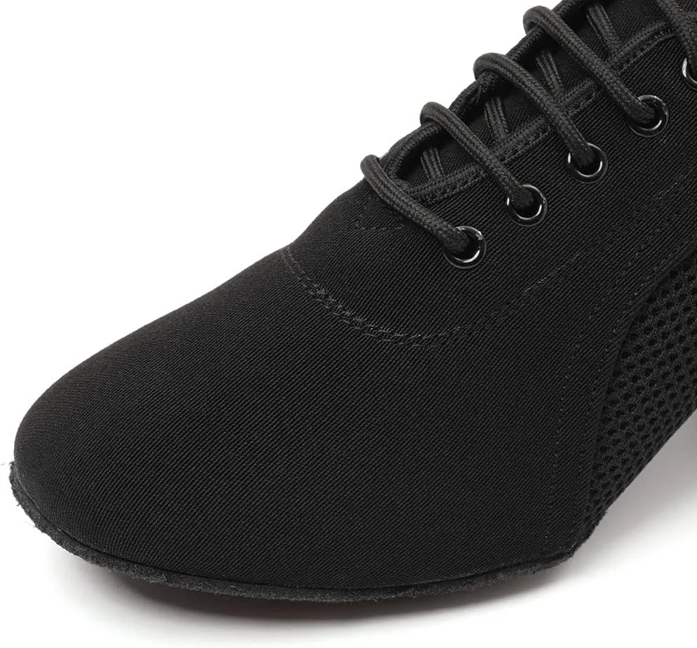 TINRYMX Women Modern Dance Shoes Lace up Ballroom Tango Foxtrot Waltz Professional Practice Latin Dance Shoes, Model LHD2805