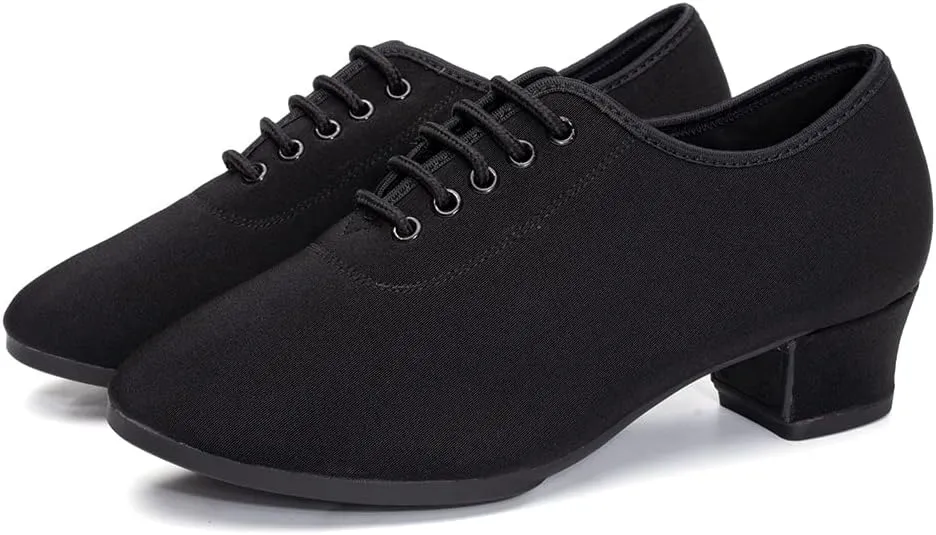 TINRYMX Women Modern Dance Shoes Lace up Ballroom Tango Foxtrot Waltz Professional Practice Latin Dance Shoes, Model LHD2805
