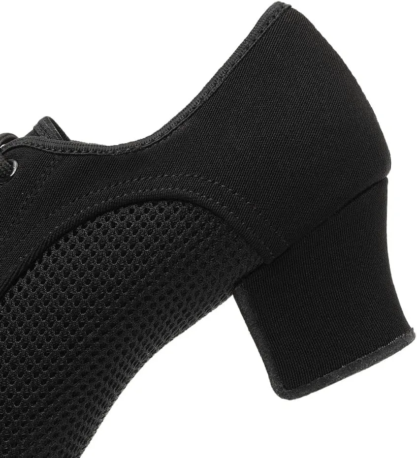 TINRYMX Women Modern Dance Shoes Lace up Ballroom Tango Foxtrot Waltz Professional Practice Latin Dance Shoes, Model LHD2805