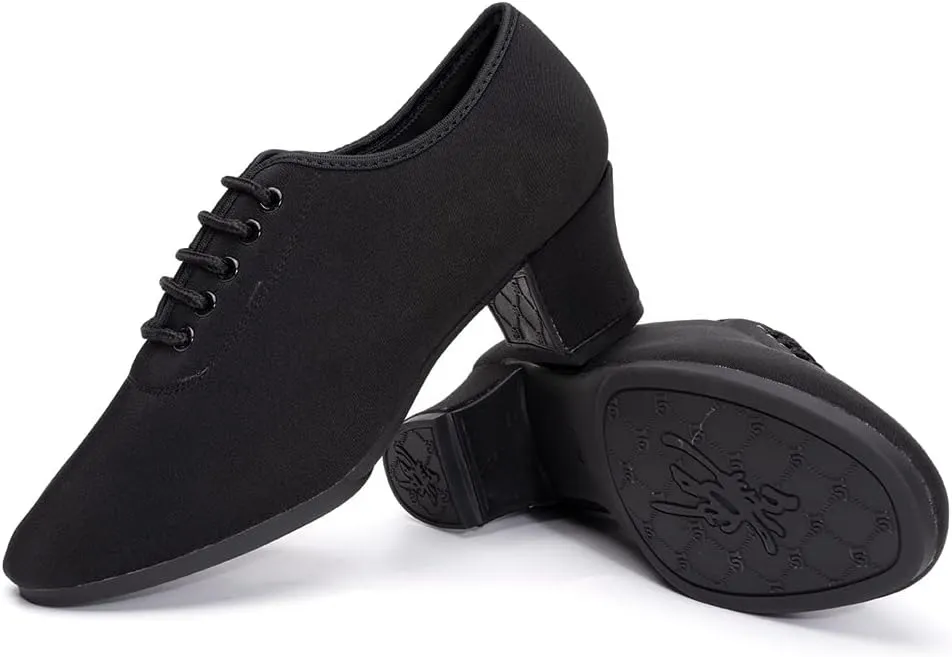 TINRYMX Women Modern Dance Shoes Lace up Ballroom Tango Foxtrot Waltz Professional Practice Latin Dance Shoes, Model LHD2805