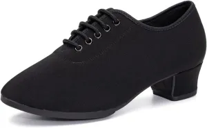 TINRYMX Women Modern Dance Shoes Lace up Ballroom Tango Foxtrot Waltz Professional Practice Latin Dance Shoes, Model LHD2805