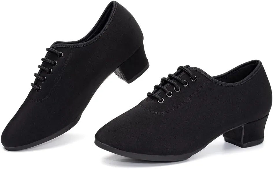 TINRYMX Women Modern Dance Shoes Lace up Ballroom Tango Foxtrot Waltz Professional Practice Latin Dance Shoes, Model LHD2805