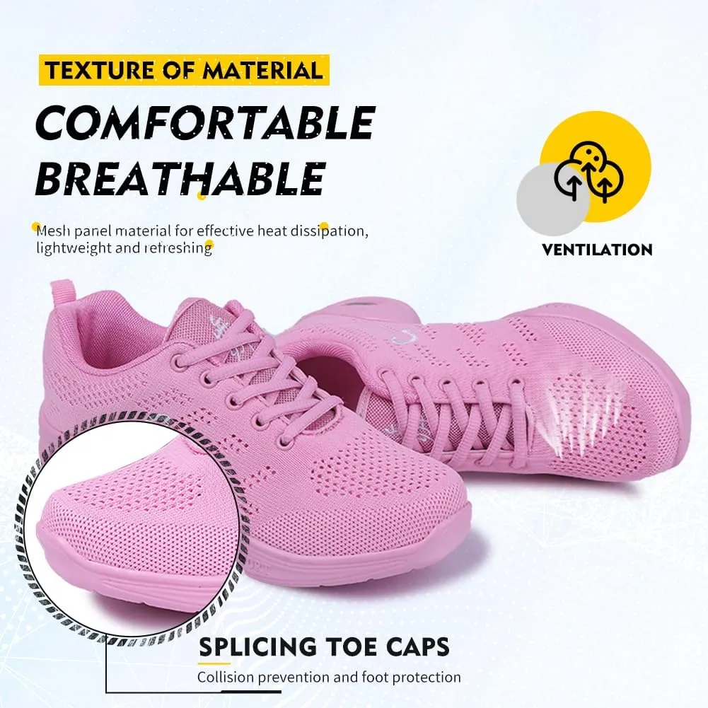 TINRYMX Women Modern Dance Sneakers Jazz Shoes Lace up Walking Shoes Air Cushion Ballroom Practice Dance Shoes,Model-LYX883