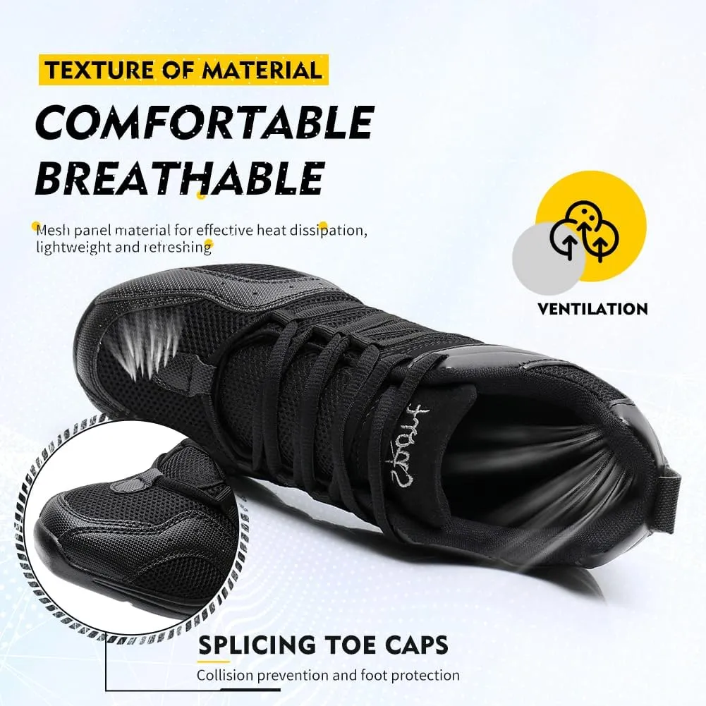 TINRYMX Women Modern Jazz Shoes Lace up Sneakers Breathable Air Cushion Split Sole Athletic Walking Ballroom Exercise Dance Sneaker Shoes,Model-LYX729