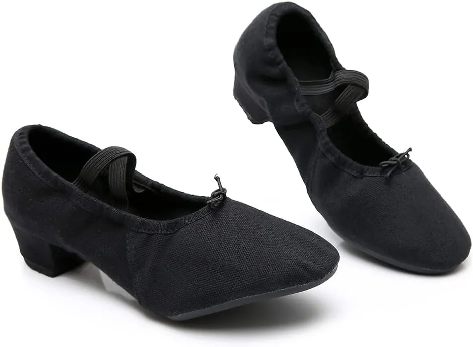 TINRYMX Womens Latin Dance Shoes Closed Toe Ballroom Salsa Tango Teaching Practice Dancing Shoes,Model-MFBJ