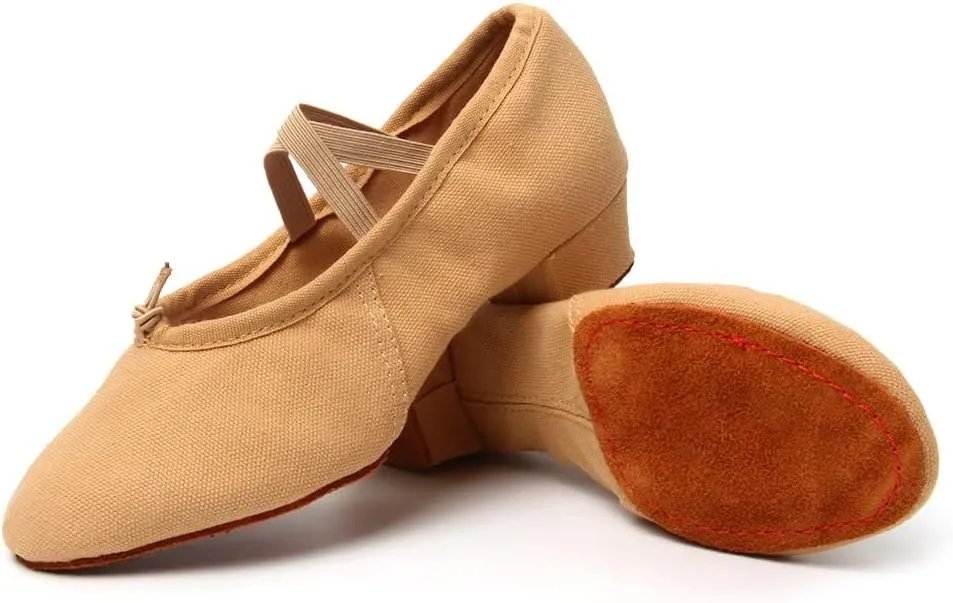TINRYMX Womens Latin Dance Shoes Closed Toe Ballroom Salsa Tango Teaching Practice Dancing Shoes,Model-MFBJ
