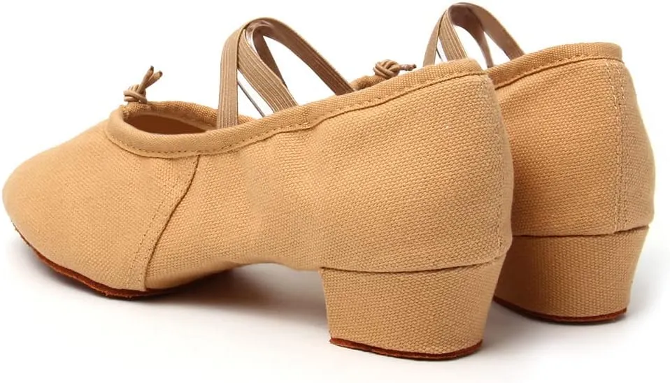 TINRYMX Womens Latin Dance Shoes Closed Toe Ballroom Salsa Tango Teaching Practice Dancing Shoes,Model-MFBJ