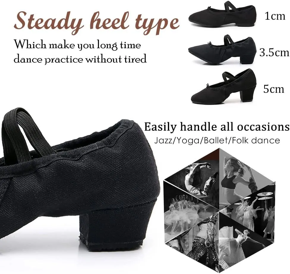 TINRYMX Womens Latin Dance Shoes Closed Toe Ballroom Salsa Tango Teaching Practice Dancing Shoes,Model-MFBJ