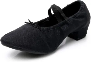 TINRYMX Womens Latin Dance Shoes Closed Toe Ballroom Salsa Tango Teaching Practice Dancing Shoes,Model-MFBJ