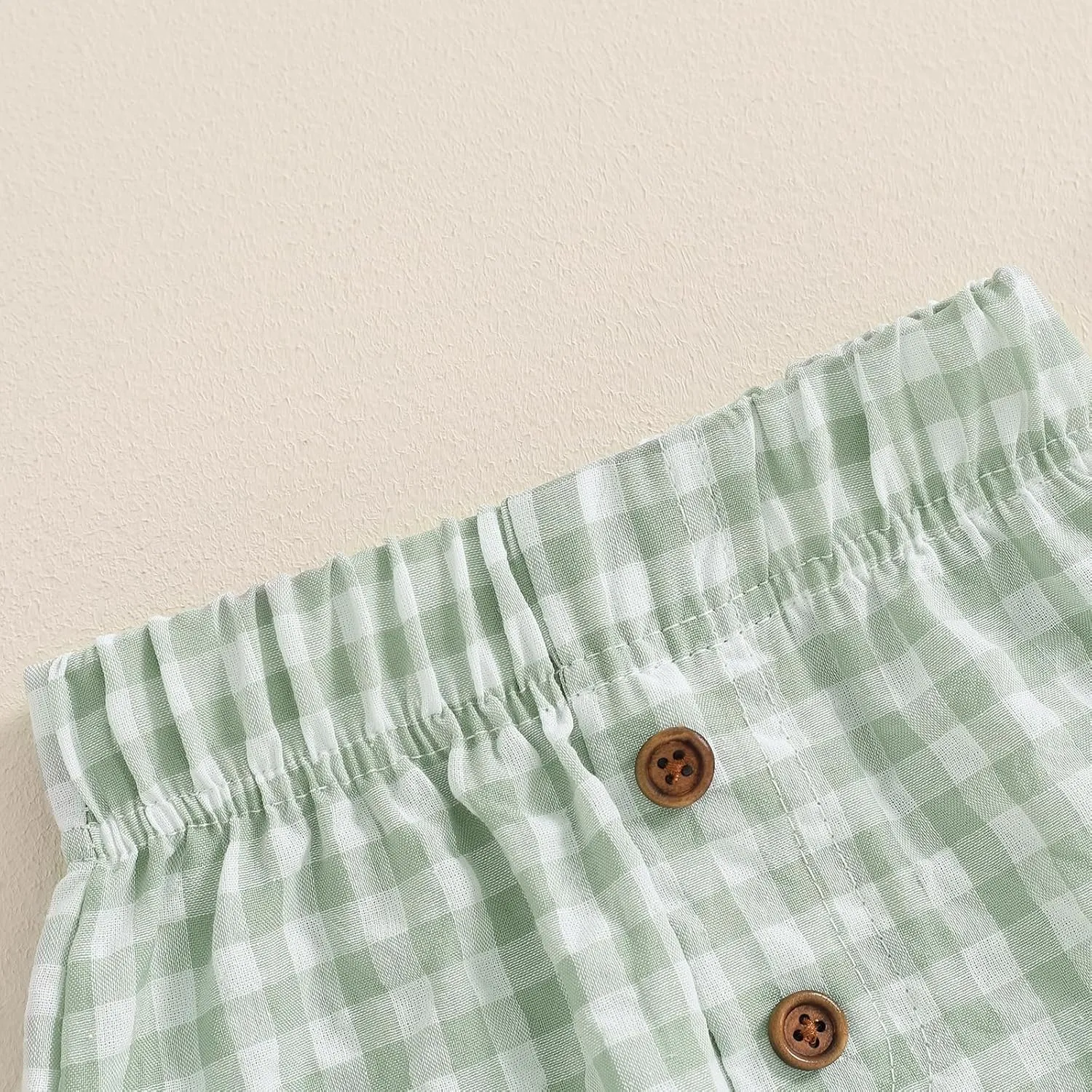 Toddler Boy Girl Shorts Cotton Gingham Shorts Casual Elastic Waist Jogger Boxer Shorts Bottoms