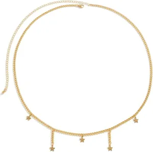 Waist Chains zilver Goud Womens Body Chains with Tassel Stars Women Belly Chain 93CM