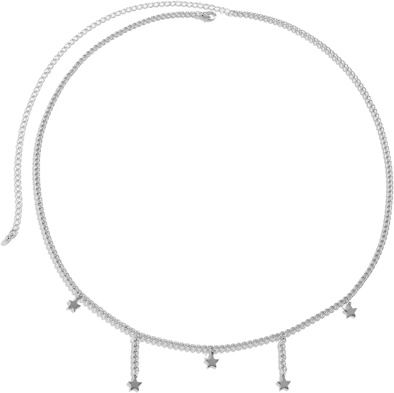 Waist Chains zilver Goud Womens Body Chains with Tassel Stars Women Belly Chain 93CM