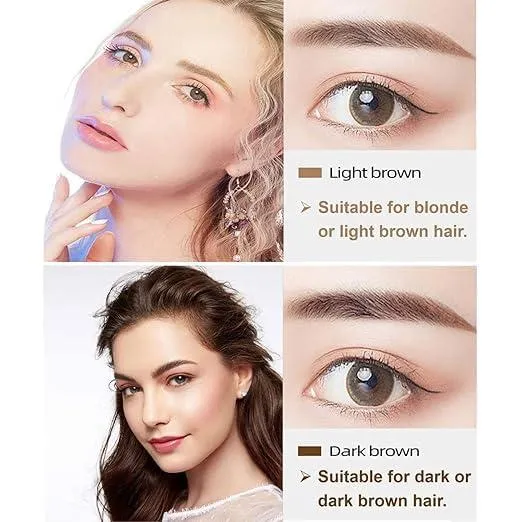 Waterproof 4 Points Long Lasting Eyebrow Pen (Black)