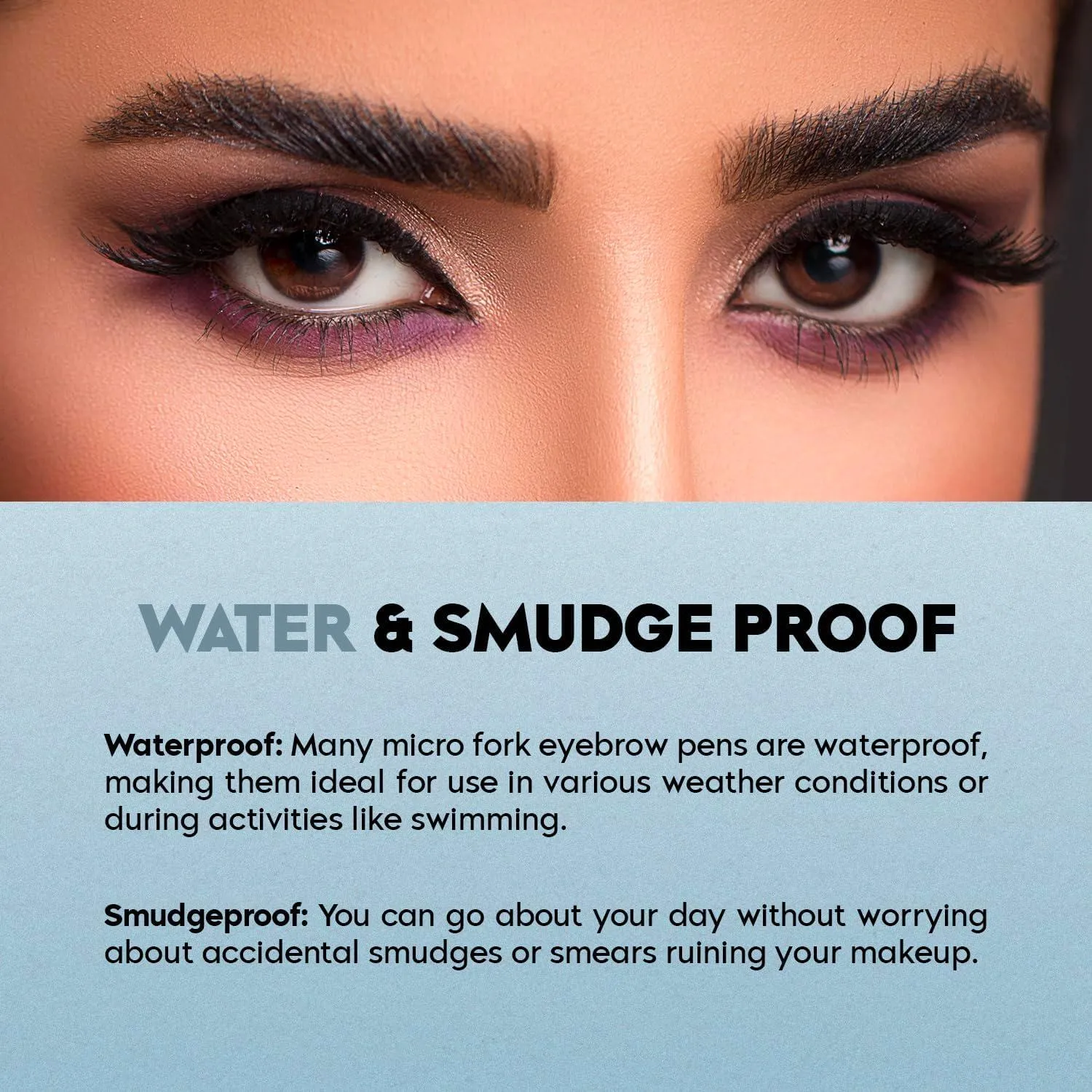 Waterproof 4 Points Long Lasting Eyebrow Pen (Black)