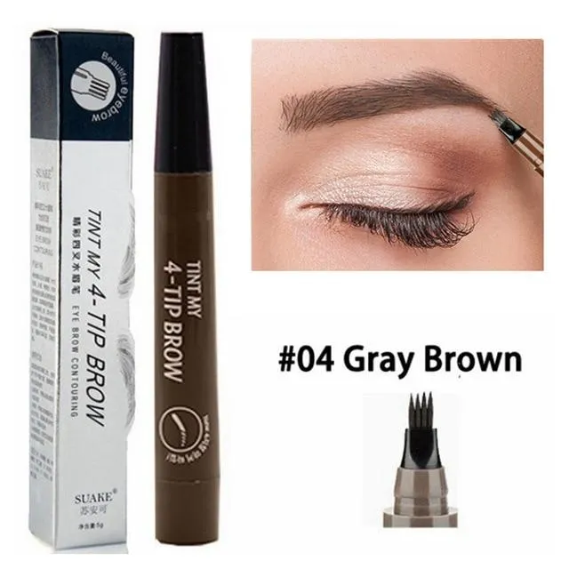 Waterproof Fork Tip Eyebrow Pen