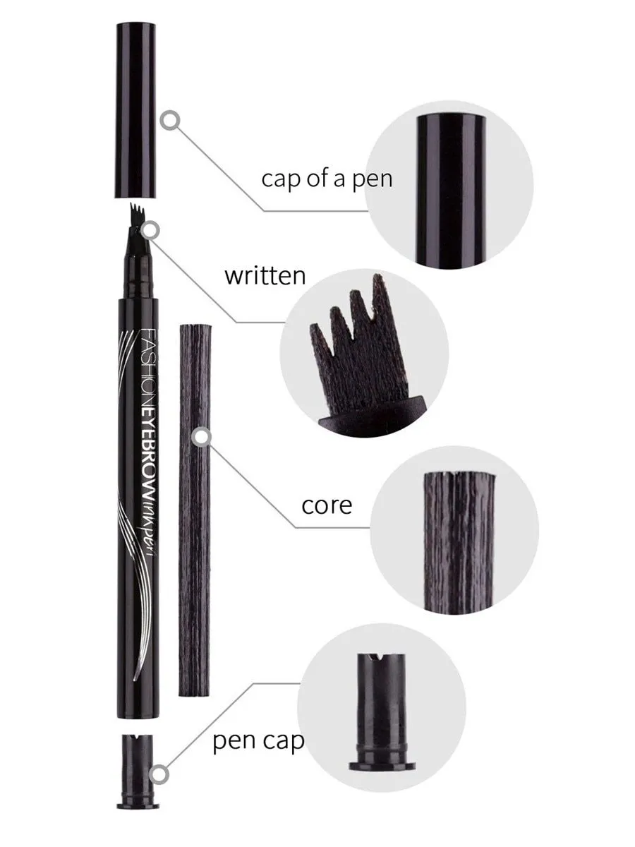 Waterproof Fork Tip Eyebrow Pen