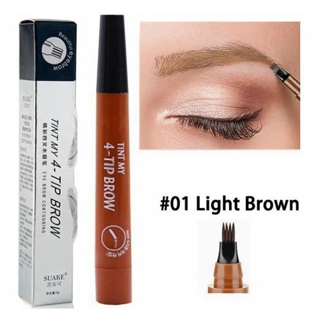 Waterproof Fork Tip Eyebrow Pen