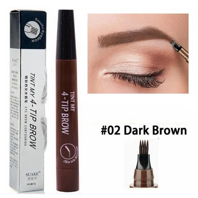 Waterproof Fork Tip Eyebrow Pen