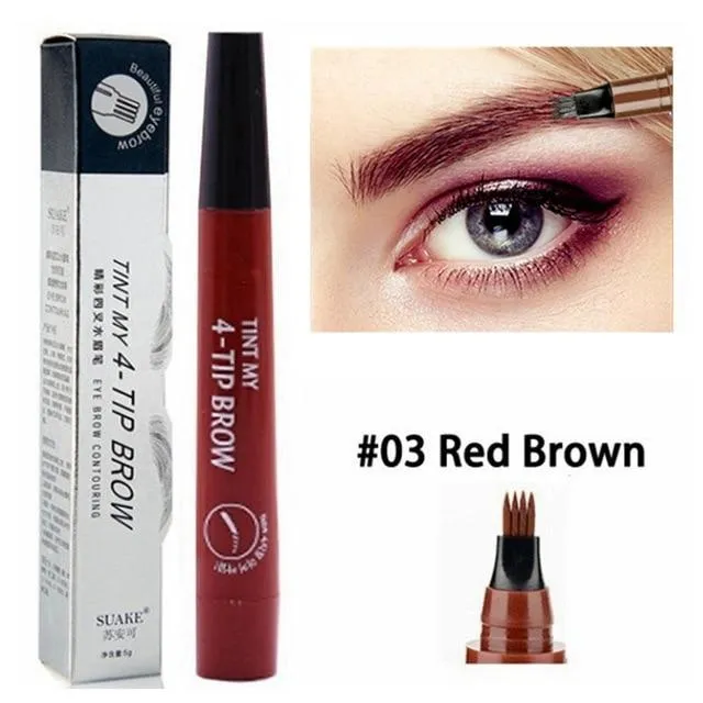 Waterproof Fork Tip Eyebrow Pen