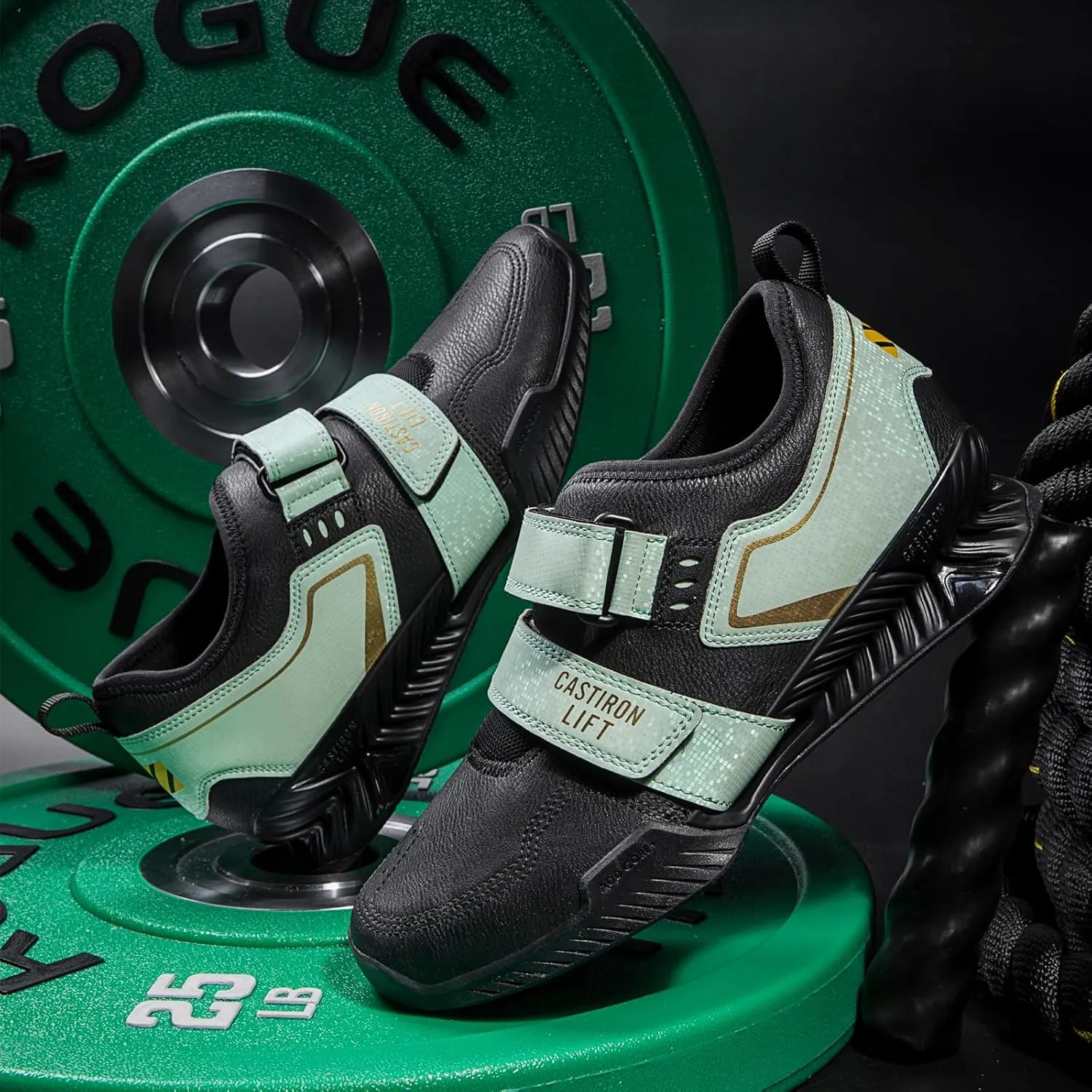 Weightlifting Shoes,Squat Shoes for Men & Women - Non-Slip Rubber Sole, Stability for Powerlifting, Cross-Training, Gym Workouts