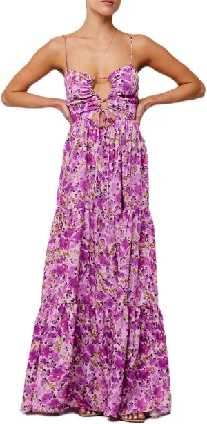 Women Boho Spaghetti Strap Maxi Dress Y2k Floral Sleeveless Long Dress 2025 Summer Beach Vacation Sundress Beachwear