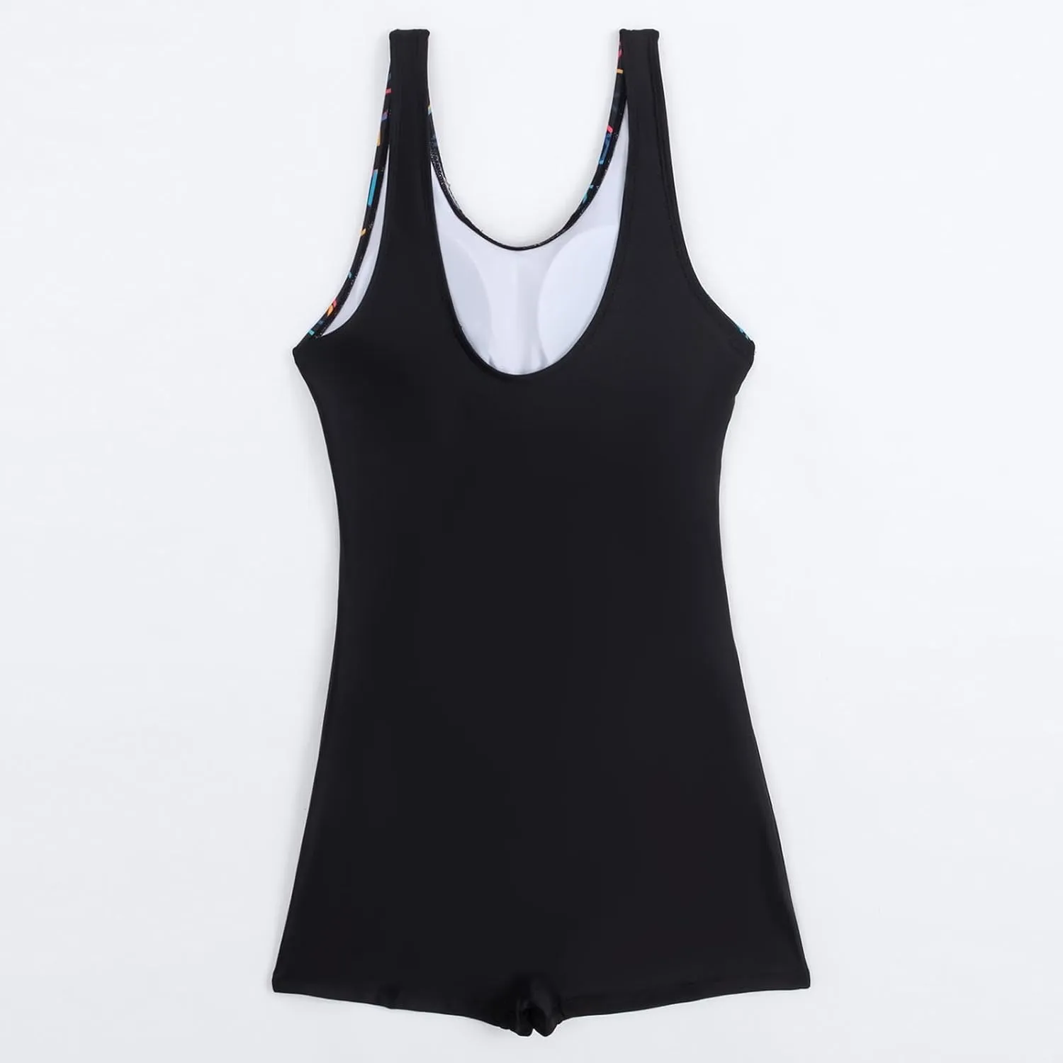 Womens Boyleg Racerback One Piece Swimsuit Athletic Full Coverage Swimwear Lap Swimming Suit Cutout Bathing Suit