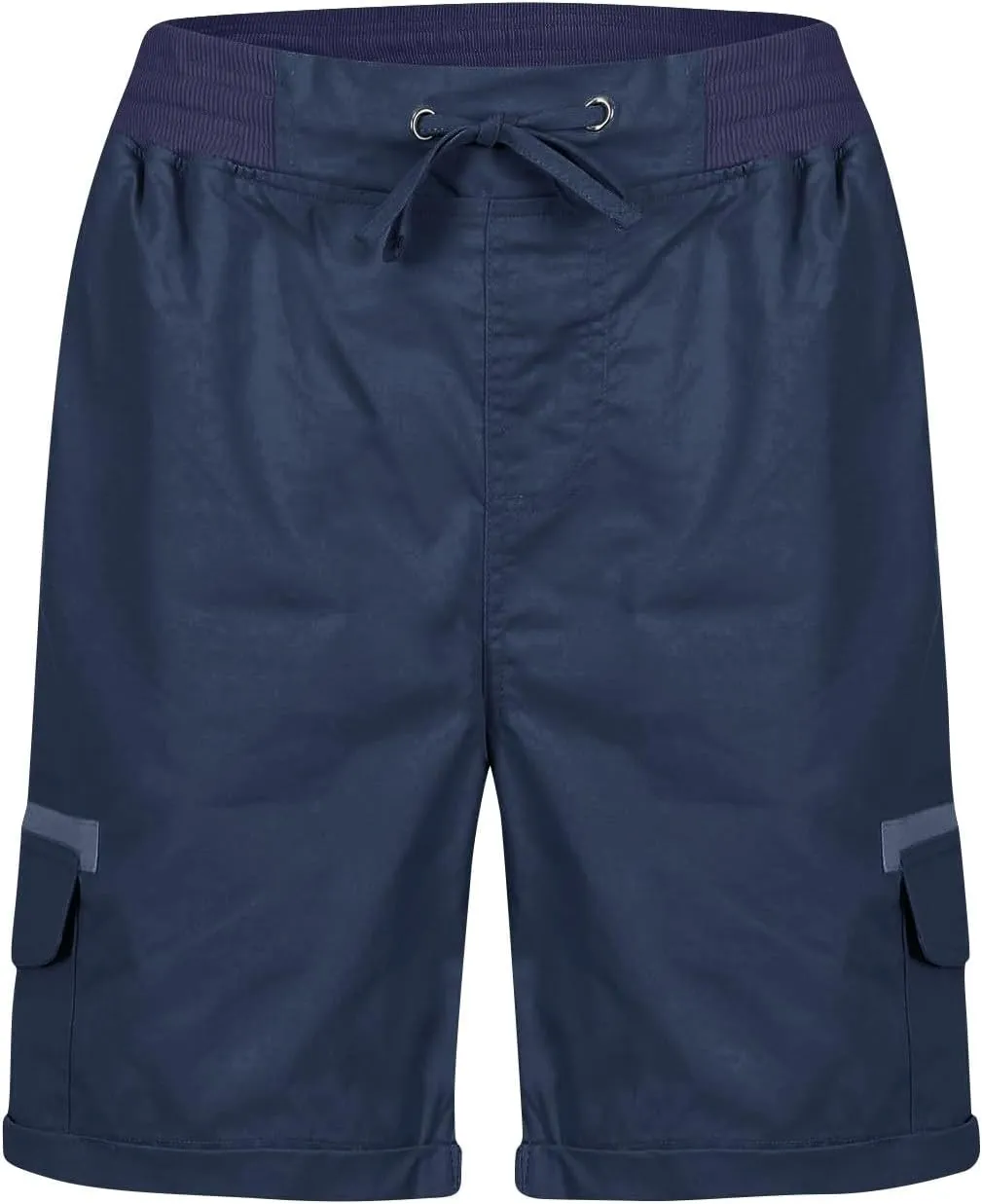 Womens Cargo Shorts 2024 Summer Casual Elastic High Waisted Drawstring Shorts Dressy Cotton Short Pants with Pocket
