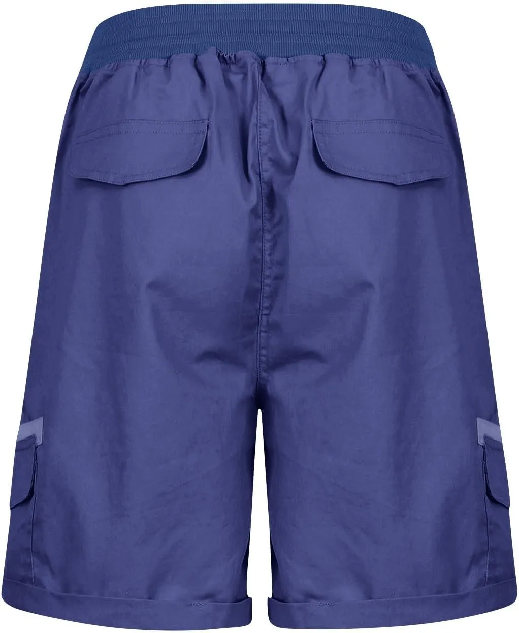Womens Cargo Shorts 2024 Summer Casual Elastic High Waisted Drawstring Shorts Dressy Cotton Short Pants with Pocket