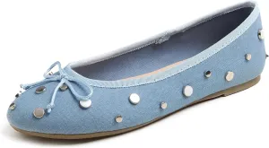 Women's Colorful Printing Ballet Flats Memory Foam Cushioned Floral Soft Slip On