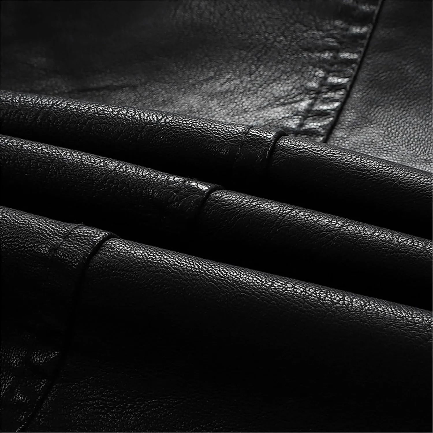 Women's Faux Leather Jacket Spring Fall Clothes Trendy Motorcycle Biker Coat Long Sleeve Zip Up PU Moto Biker Jackets