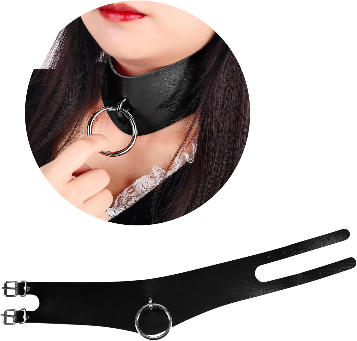 Women's Harness Leather Collar Necklace Punk Necklaces Fashion Necklaces Collars Gothic Carnival Dance Costume Accessories
