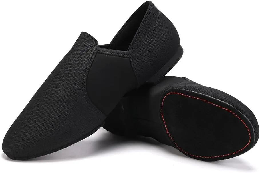 Women's Jazz Shoes Slip-on Dance Practice Shoes Ballroom Dance Flat Shoes
