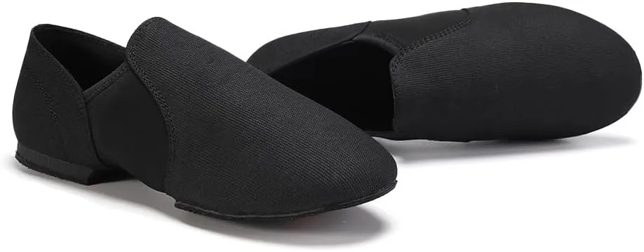 Women's Jazz Shoes Slip-on Dance Practice Shoes Ballroom Dance Flat Shoes