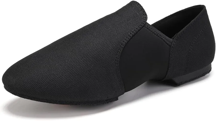 Women's Jazz Shoes Slip-on Dance Practice Shoes Ballroom Dance Flat Shoes