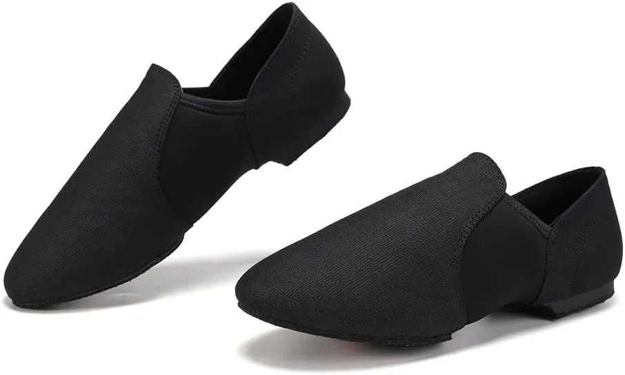 Women's Jazz Shoes Slip-on Dance Practice Shoes Ballroom Dance Flat Shoes