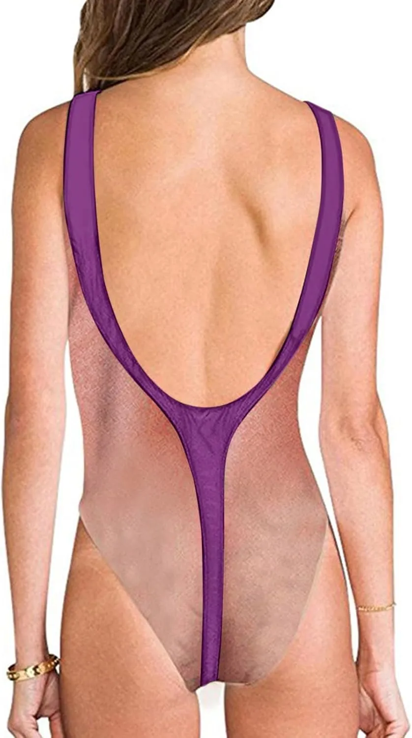 Women's One Piece Swim Dress Women's High Waisted Bathing Suit Wrap Tie Back Monokini Swimwear 1 Bottom Swim Coverup