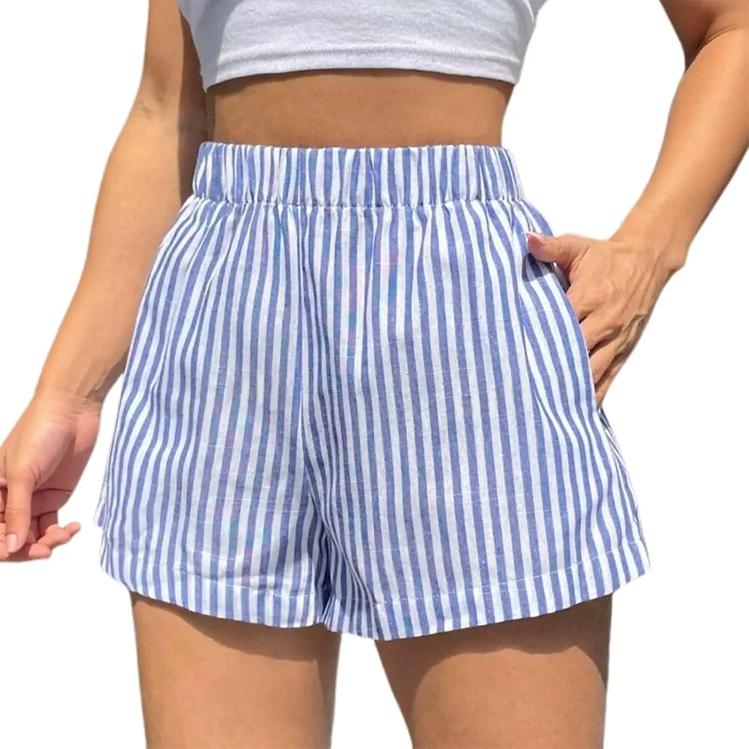 Women's Y2k Lounge Shorts Elastic Waist Comfy Cute Plaid Gingham Pajama Bottoms Checkered Sleep Boxer Pj Lounge Short