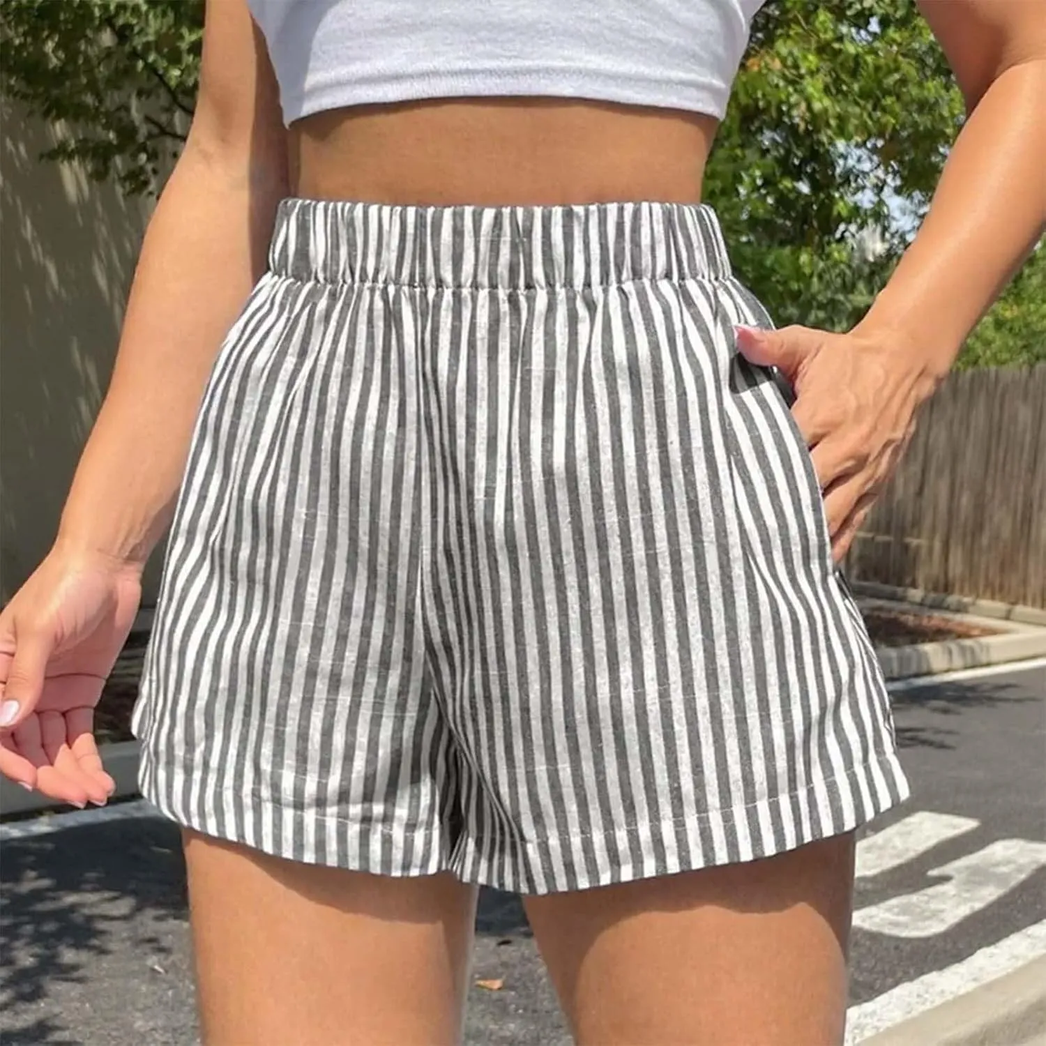 Women's Y2k Lounge Shorts Elastic Waist Comfy Cute Plaid Gingham Pajama Bottoms Checkered Sleep Boxer Pj Lounge Short