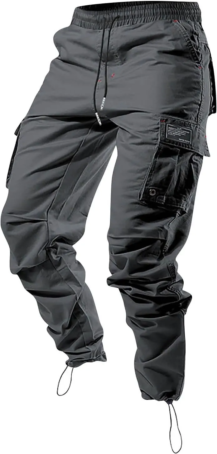 Work Cargo Pants for Men Casual Lightweight Work Construction Hiking Tactical Trousers Sweatpants