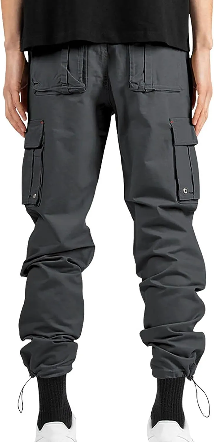 Work Cargo Pants for Men Casual Lightweight Work Construction Hiking Tactical Trousers Sweatpants