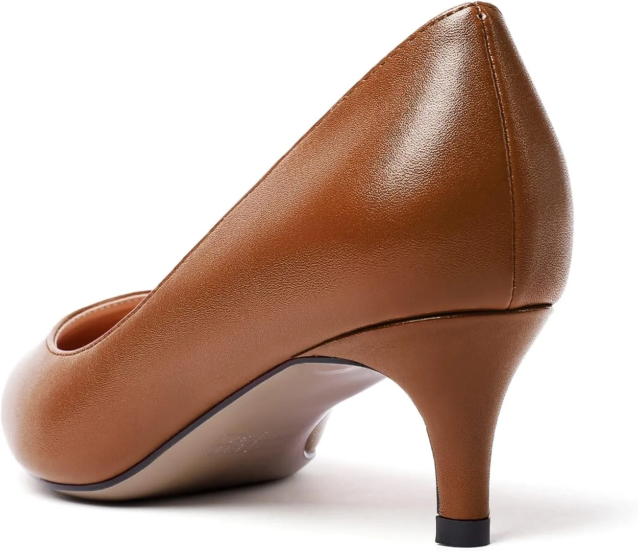 YODEKS Women's Pointed Toe Pumps 2" Kitten Middle Heel Chic Pumps Comfort Slip On Low Heel Dress Pumps Shoes