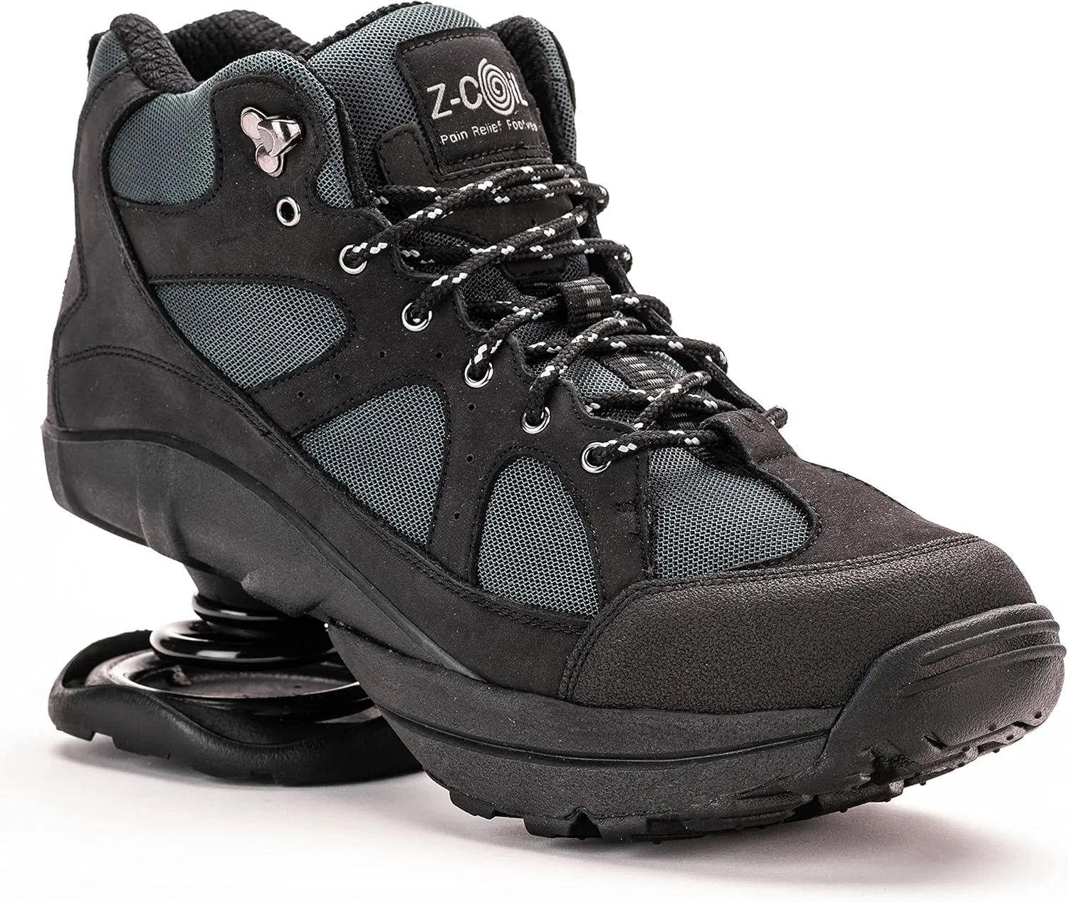 Z-CoiL Men's Outback Pain-Relief Footwear, Black, Open Coil
